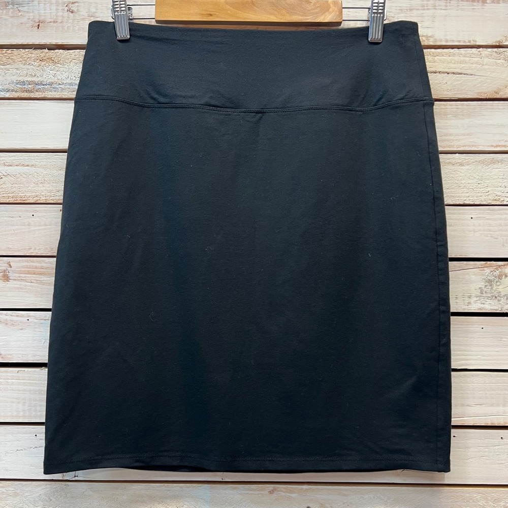 J. Jill Black Rayon Lycra Smooth-Fit Pencil Skirt Wearever Stretch Small - Picture 2 of 6